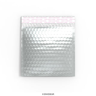 Glansig metallisk bubbelpåsa