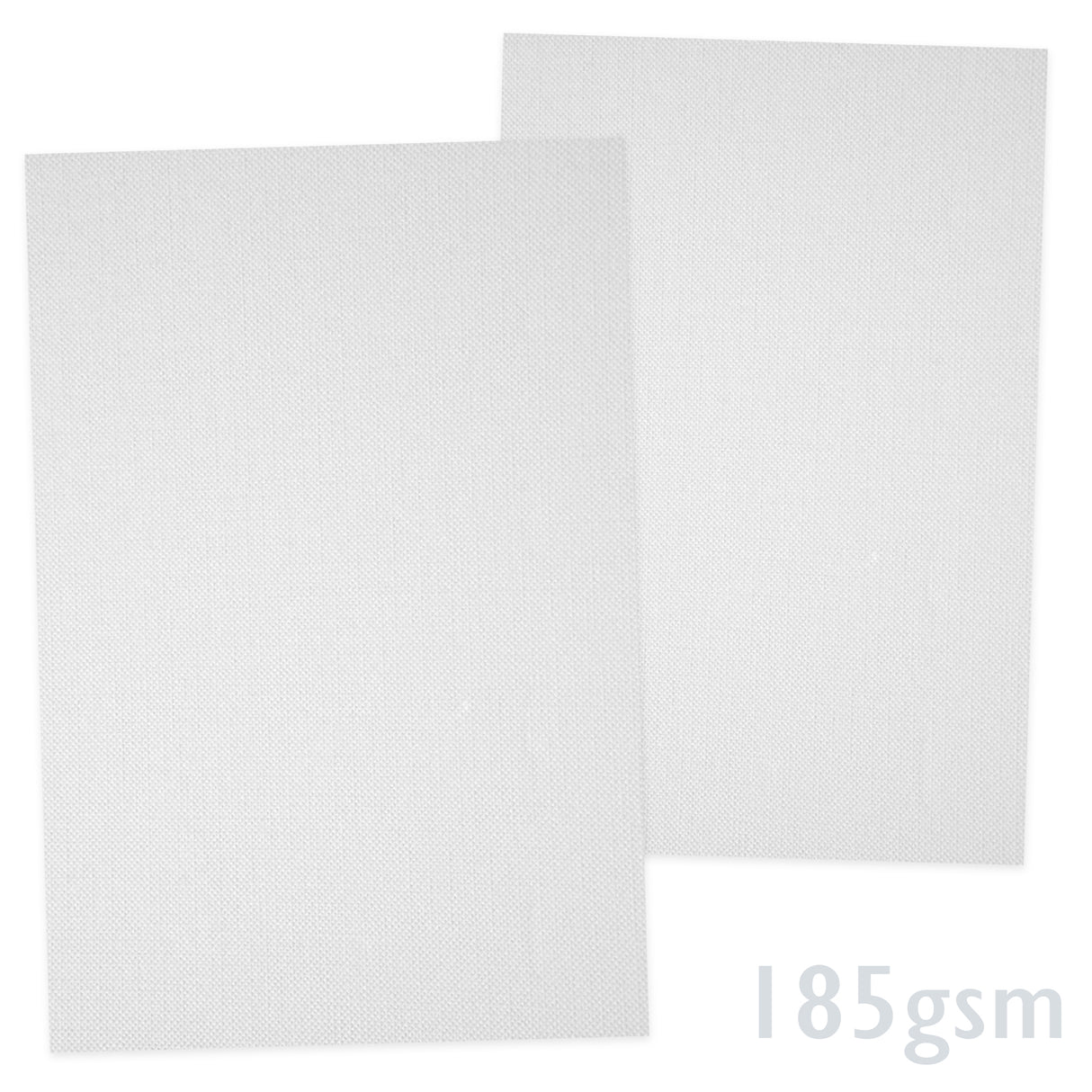 Vitt räfflat papper 185g/m²