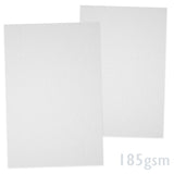 Vitt räfflat papper 185g/m²