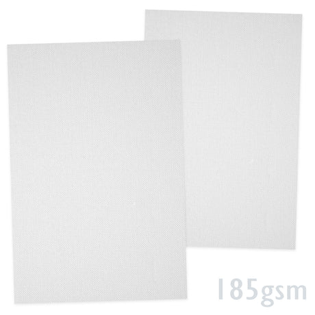 Vitt räfflat papper 185g/m²