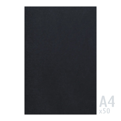Svart papper 225g/m² - 50 A4 ark