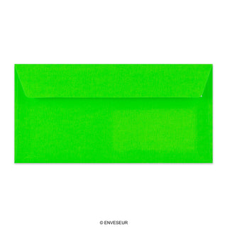 110x220 mm (DL) Neongrönt kuvert