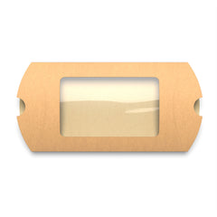Windowed Pillow Boxes Manila 162 x 114 mm (C6)