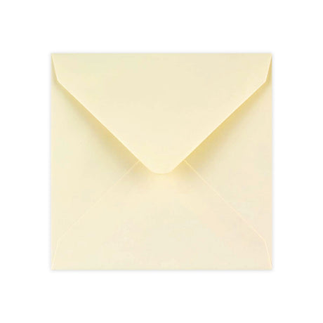 130x130 mm Vävt elfenbensvitt kuvert