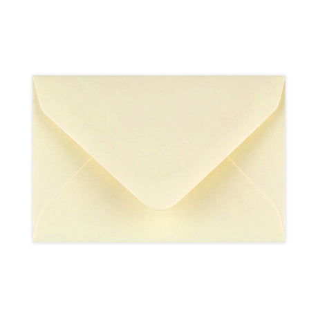 62x94 mm Vävt elfenbensvitt kuvert