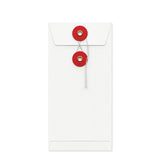 Färgade kuvert med snör- och skivförslutning