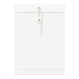 Färgade kuvert med snör- och skivförslutning