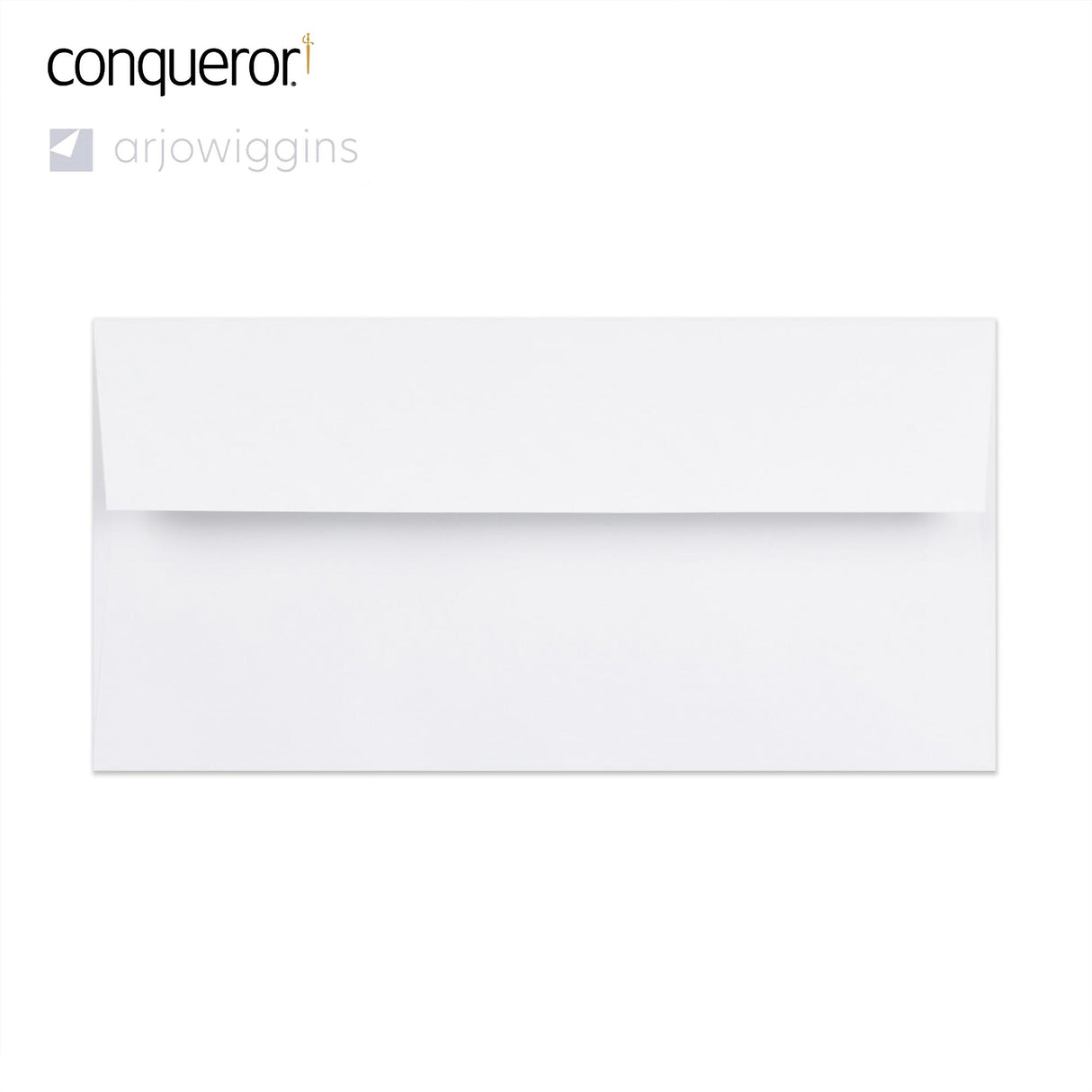 110x220 mm (DL) High White Conqueror Laid Envelope
