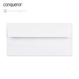 110x220 mm (DL) High White Conqueror Laid Envelope