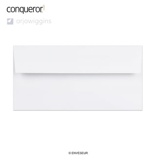 110x220 mm (DL) High White Conqueror Laid Envelope