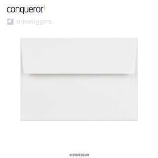 114x162 mm (C6) Briljant vitt Conqueror-kuvert