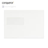 162x229 mm (C5) Briljant vitt Conqueror-kuvert