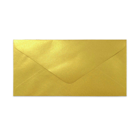 DL 110x220mm - Metalliskt kuvert i guld 120g